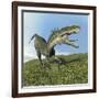 Monolophosaurus Dinosaur-null-Framed Art Print