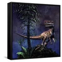 Monolophosaurus Was a Theropod Dinosaur from the Middle Jurassic Period-null-Framed Stretched Canvas