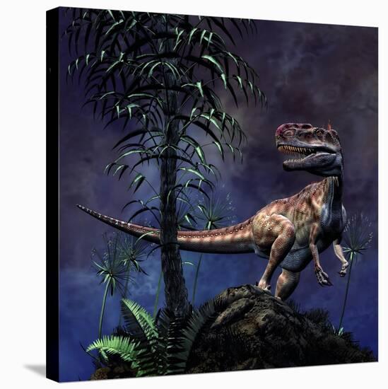 Monolophosaurus Was a Theropod Dinosaur from the Middle Jurassic Period-null-Stretched Canvas