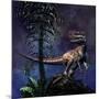 Monolophosaurus Was a Theropod Dinosaur from the Middle Jurassic Period-null-Mounted Art Print