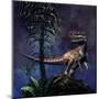 Monolophosaurus Was a Theropod Dinosaur from the Middle Jurassic Period-null-Mounted Art Print