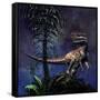 Monolophosaurus Was a Theropod Dinosaur from the Middle Jurassic Period-null-Framed Stretched Canvas