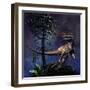 Monolophosaurus Was a Theropod Dinosaur from the Middle Jurassic Period-null-Framed Art Print