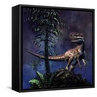 Monolophosaurus Was a Theropod Dinosaur from the Middle Jurassic Period-null-Framed Stretched Canvas