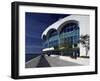 Monona Terrace, Lake Monona, Madison, WI-Walter Bibikow-Framed Photographic Print