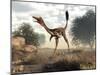 Mononykus Dinosaur Walking in the Desert-Stocktrek Images-Mounted Art Print