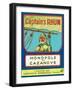 Monopole de Cazanove Captain's Rhum Brand Rum Label-Lantern Press-Framed Art Print