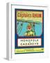 Monopole de Cazanove Captain's Rhum Brand Rum Label-Lantern Press-Framed Art Print