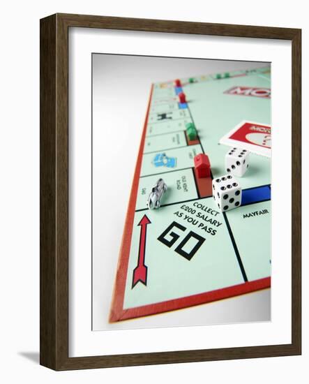 Monopoly Board Game-Tek Image-Framed Photographic Print