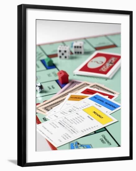 Monopoly Board Game-Tek Image-Framed Photographic Print