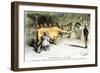 Monopoly Dragon, "a Huge Feeder, But a Poor Milker," 1887 Cartoon Favoring Antitrust Legislation-null-Framed Giclee Print