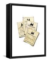 Monopoly Railroads-Stacy Milrany-Framed Stretched Canvas