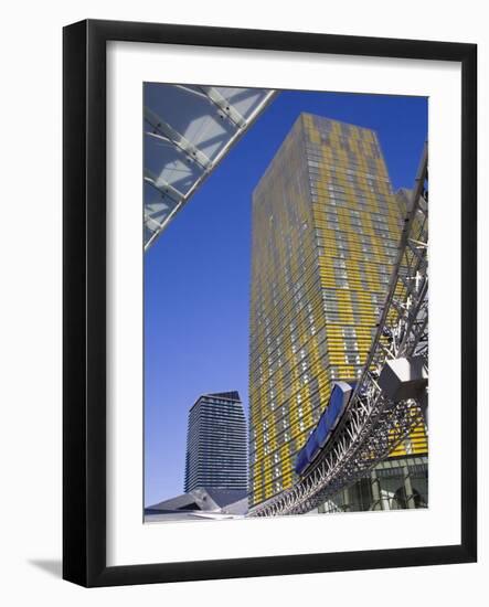 Monorail and Veer Towers at Citycenter, Las Vegas, Nevada, United States of America, North America-Richard Cummins-Framed Photographic Print