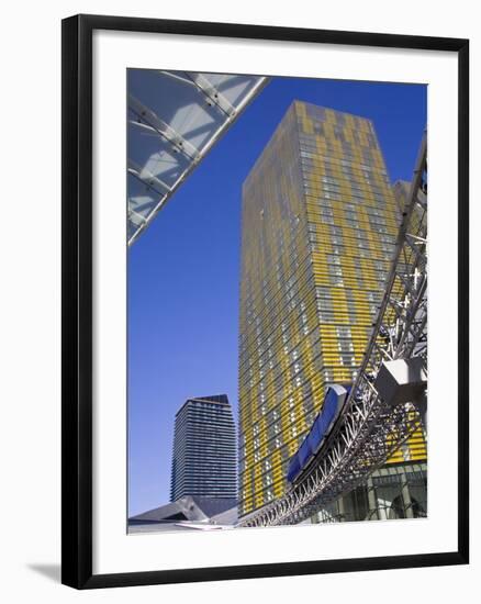 Monorail and Veer Towers at Citycenter, Las Vegas, Nevada, United States of America, North America-Richard Cummins-Framed Photographic Print