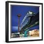 Monorail at Century 21, Seattle World's Fair. Space Needle in Background-Ralph Crane-Framed Photographic Print