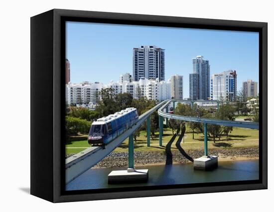 Monorail by Jupiter's Casino, Broadbeach, Gold Coast, Queensland, Australia-David Wall-Framed Stretched Canvas