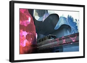 Monorail, Experience Music Project, Designed Frank Gehry, Seattle, Washington, USA-Charles Sleicher-Framed Photographic Print