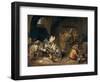 Monos En Una Bodega, 17th Century, Flemish School-David Teniers the Younger-Framed Giclee Print