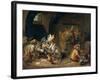 Monos En Una Bodega, 17th Century, Flemish School-David Teniers the Younger-Framed Giclee Print