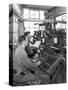 Monotype Keyboards in Operation at a Printing Company, Mexborough, South Yorkshire, 1959-Michael Walters-Stretched Canvas