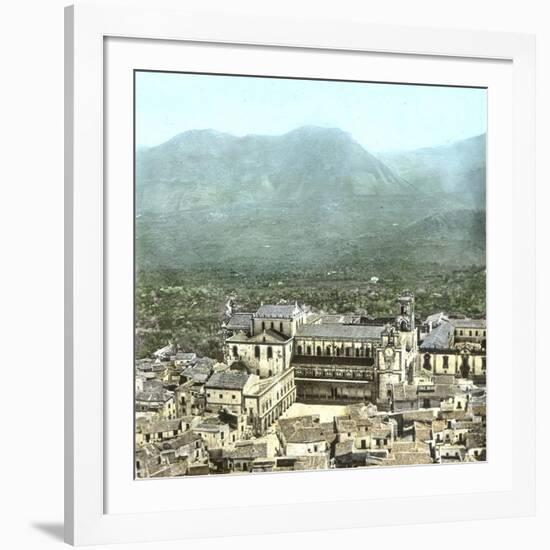 Monreale (Sicily, Italy), Overview with the Cathedral, Circa 1860-Leon, Levy et Fils-Framed Photographic Print
