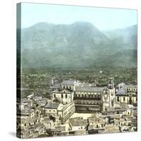 Monreale (Sicily, Italy), Overview with the Cathedral, Circa 1860-Leon, Levy et Fils-Stretched Canvas