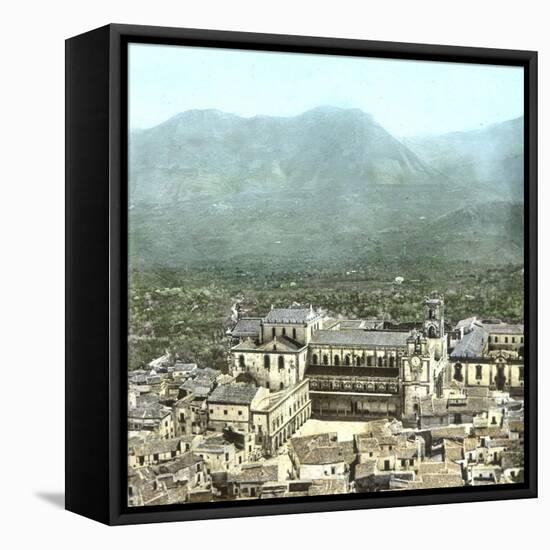 Monreale (Sicily, Italy), Overview with the Cathedral, Circa 1860-Leon, Levy et Fils-Framed Stretched Canvas