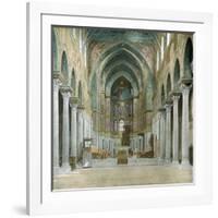 Monreale (Sicily), the Duomo, the Central Nave-Leon, Levy et Fils-Framed Photographic Print