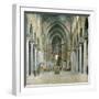 Monreale (Sicily), the Duomo, the Central Nave-Leon, Levy et Fils-Framed Photographic Print