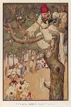 The Emperor Walks Naked Through the Crowd of Citizens Under a Canopy Held up by Pages-Monro S. Orr-Art Print