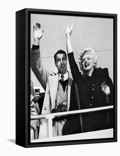 Monroe and Dimaggio, c1954-null-Framed Stretched Canvas