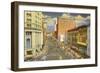 Monroe Avenue, Grand Rapids, Michigan-null-Framed Art Print