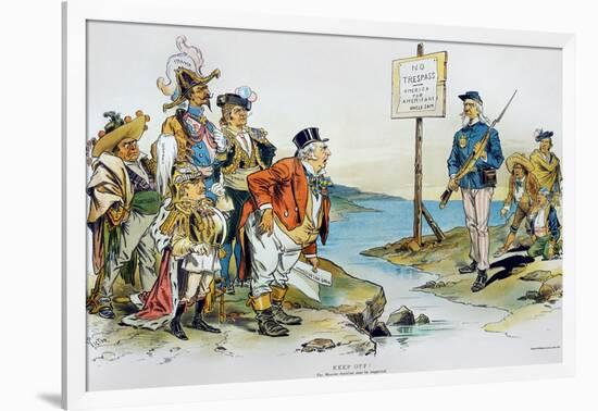 Monroe Doctrine,1896-Victor Gillam-Framed Giclee Print