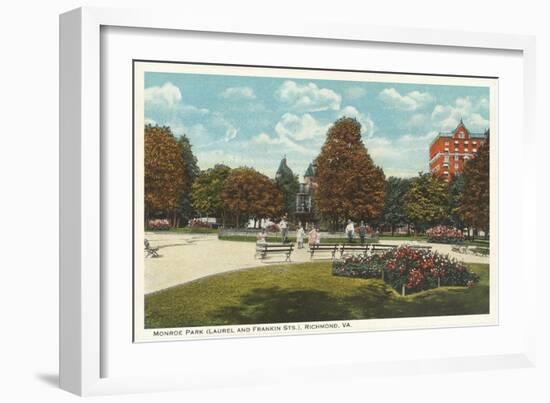 Monroe Park, Richmond, Virginia-null-Framed Art Print
