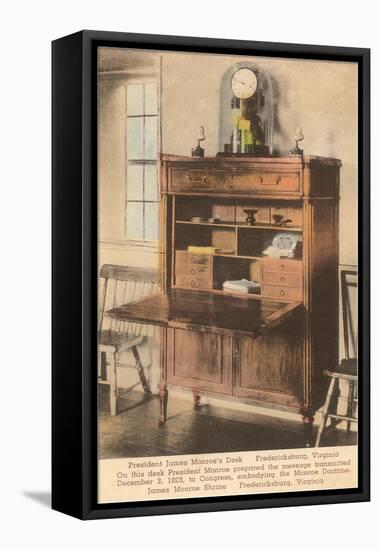 Monroe's Desk, Fredericksburg, Virginia-null-Framed Stretched Canvas
