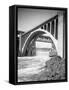 Monroe Street Bridge, Spokane River, Spokane, 1916-null-Framed Stretched Canvas