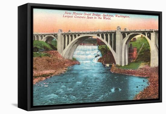 Monroe Street Bridge, Spokane, Washington-null-Framed Stretched Canvas