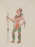 Indian Ceremonial, C.1933 (Watercolor)-Monroe Tsatoke-Mounted Giclee Print