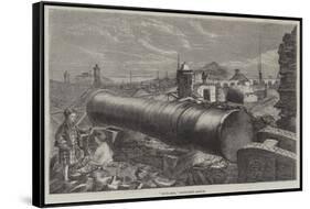 Mons Meg, Edinburgh Castle-null-Framed Stretched Canvas