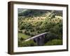 Monsal Head Viaduct, White Peak, Peak District National Park, Derbyshire, England, UK-White Gary-Framed Photographic Print