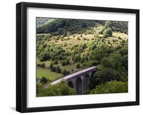 Monsal Head Viaduct, White Peak, Peak District National Park, Derbyshire, England, UK-White Gary-Framed Photographic Print