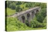 Monsal Trail, Crowded with Cyclists, Former Rail Line Viaduct over Monsal Dale at Monsal Head-Eleanor Scriven-Stretched Canvas