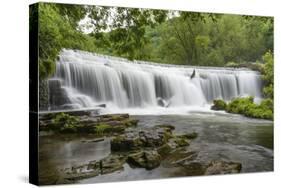 Monsal Weir in Monsal Head Valley, Peak District National Park, Derbyshire, England, United Kingdom-Chris Hepburn-Stretched Canvas