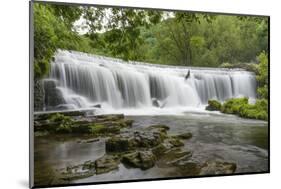 Monsal Weir in Monsal Head Valley, Peak District National Park, Derbyshire, England, United Kingdom-Chris Hepburn-Mounted Photographic Print