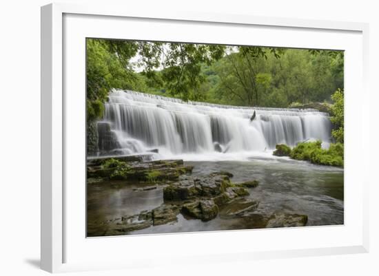 Monsal Weir in Monsal Head Valley, Peak District National Park, Derbyshire, England, United Kingdom-Chris Hepburn-Framed Photographic Print