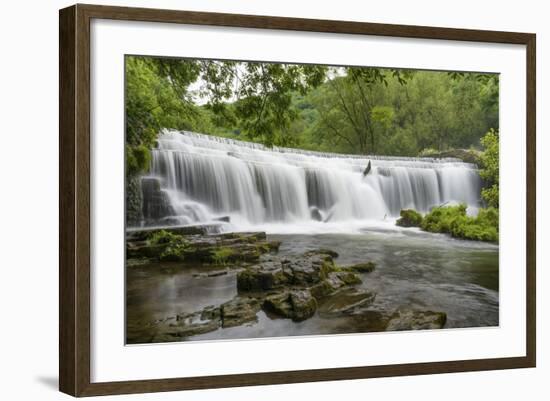 Monsal Weir in Monsal Head Valley, Peak District National Park, Derbyshire, England, United Kingdom-Chris Hepburn-Framed Photographic Print