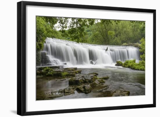 Monsal Weir in Monsal Head Valley, Peak District National Park, Derbyshire, England, United Kingdom-Chris Hepburn-Framed Photographic Print