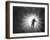 Monsanto Inspector Groping His Way Through Calciner, Type of Furnace-W^ Eugene Smith-Framed Photographic Print