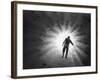 Monsanto Inspector Groping His Way Through Calciner, Type of Furnace-W^ Eugene Smith-Framed Photographic Print