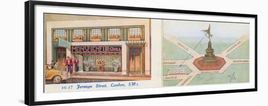 Monseigneur Grill, 16-17 Jermyn Street, London Sw1-null-Framed Premium Giclee Print